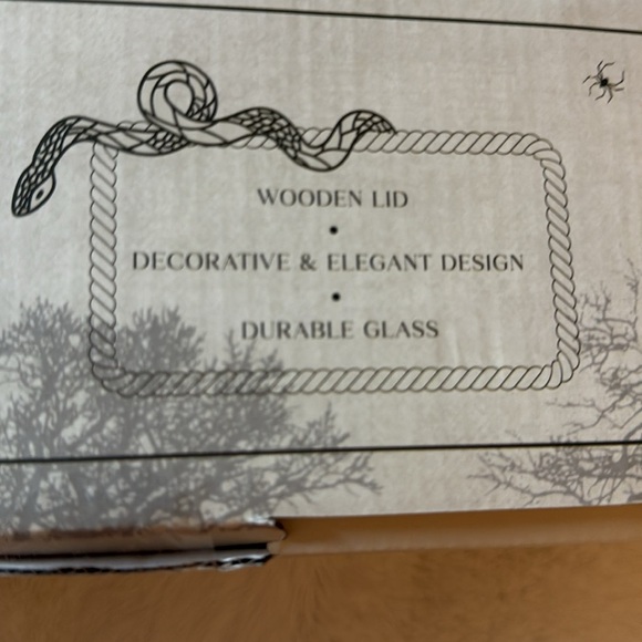 Halloween three-piece glass canister with wooden lid 👻🦇🕷️ - Picture 10 of 15